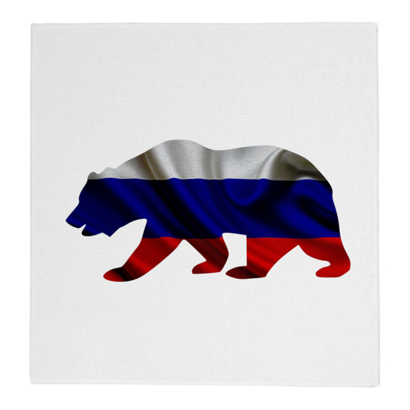 Printio Полотенце 30×30 см Русский медведь