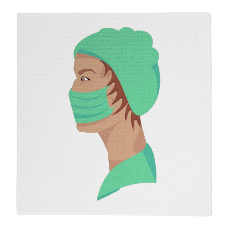 цена Printio Полотенце 30×30 см медицинский работник в маске