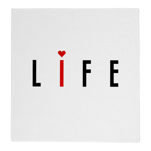 Заказать полотенца в Москве. Полотенце 30x30 см I love life от bd-art  - готовые дизайны и нанесение принтов.