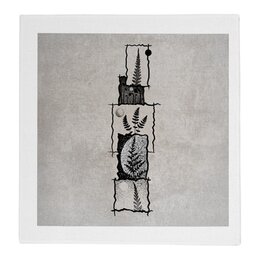 Заказать полотенца в Москве. Полотенце 30x30 см Папоротник от oneredfoxstore@gmail.com - готовые дизайны и нанесение принтов.