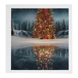 Заказать полотенца в Москве. Полотенце 30x30 см Новогодний арт от Anstey  - готовые дизайны и нанесение принтов.