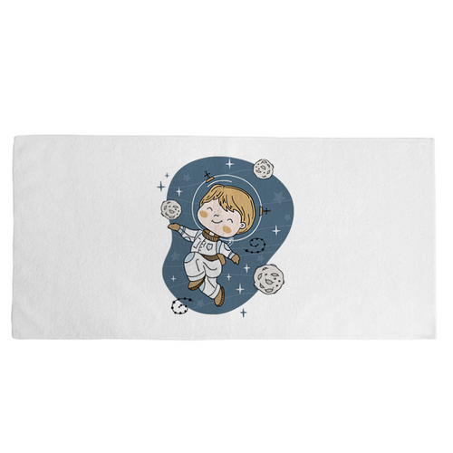 Заказать полотенца в Москве. Полотенце 35x75 см Мальчик космонавт от printeriumstore@gmail.com - готовые дизайны и нанесение принтов.