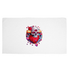 Заказать полотенца в Москве. Полотенце 50x90 см Heart Skull от Дана Столыпина - готовые дизайны и нанесение принтов.