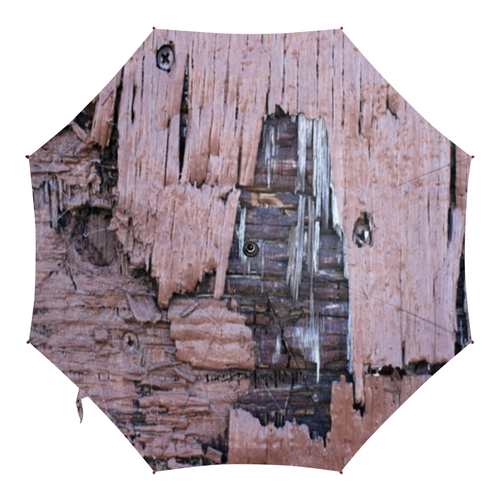 Заказать зонт в Москве. Зонт-трость двусторонний с деревянной ручкой "Деревянная" от Apfelbaum - готовые дизайны и нанесение принтов.