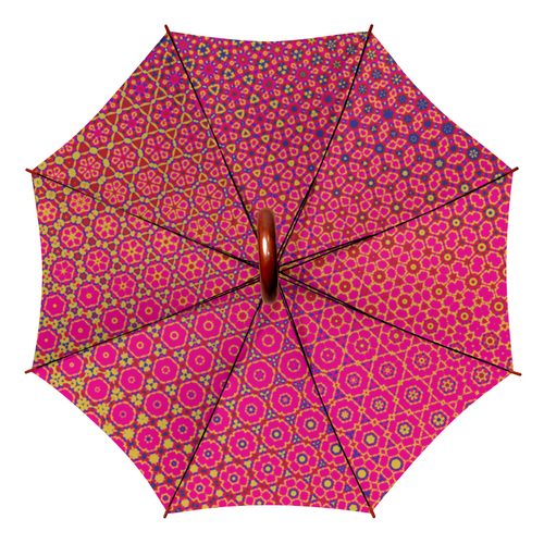 Заказать зонт в Москве. Зонт-трость двусторонний с деревянной ручкой Возможность от Vadim Koval - готовые дизайны и нанесение принтов.