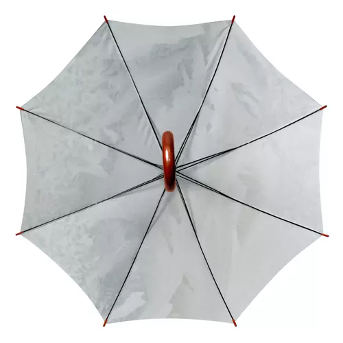 Заказать зонт в Москве. Зонт-трость двусторонний с деревянной ручкой Морозный узор от Anstey  - готовые дизайны и нанесение принтов.
