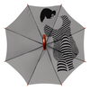 Заказать зонт в Москве. Зонт-трость двусторонний с деревянной ручкой "Я тебя оберегаю" от Apfelbaum - готовые дизайны и нанесение принтов.