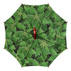 Заказать зонт в Москве. Зонт-трость двусторонний с деревянной ручкой Зеленые листья  от valezar - готовые дизайны и нанесение принтов.