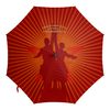 Заказать зонт в Москве. Зонт-трость двусторонний с деревянной ручкой Октябрьская революция от gopotol - готовые дизайны и нанесение принтов.