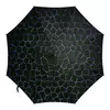Заказать зонт в Москве. Зонт-трость двусторонний с деревянной ручкой Темные соты от Alexey Evsyunin - готовые дизайны и нанесение принтов.