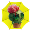 Заказать зонт в Москве. Зонт-трость двусторонний с деревянной ручкой Funny cactus от Дана Столыпина - готовые дизайны и нанесение принтов.