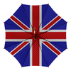Заказать зонт в Москве. Зонт-трость двусторонний с деревянной ручкой British Design от balden - готовые дизайны и нанесение принтов.
