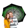 Заказать зонт в Москве. Зонт-трость двусторонний с деревянной ручкой Спиральная галактика от Alexey Evsyunin - готовые дизайны и нанесение принтов.