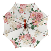 Заказать зонт в Москве. Зонт-трость двусторонний с деревянной ручкой Розы    от valezar - готовые дизайны и нанесение принтов.