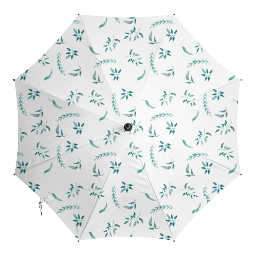 Заказать зонт в Москве. Зонт-трость с деревянной ручкой Свежий воздух от juliafast77 - готовые дизайны и нанесение принтов.
