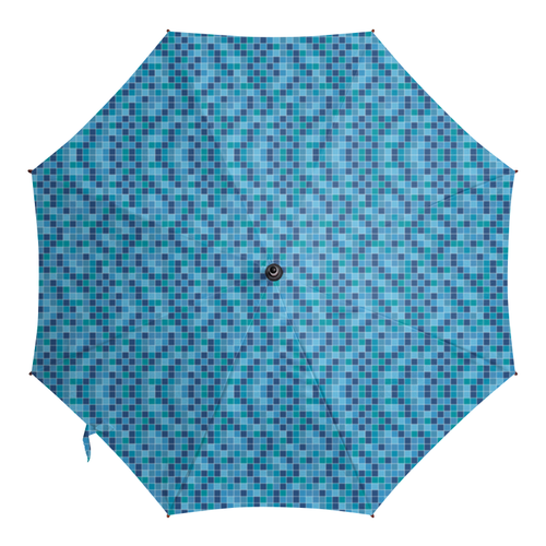 Заказать зонт в Москве. Зонт-трость с деревянной ручкой Мозаичный от BeliySlon - готовые дизайны и нанесение принтов.