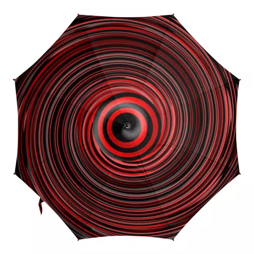 Заказать зонт в Москве. Зонт-трость с деревянной ручкой Вишневый вихрь от Alexey Evsyunin - готовые дизайны и нанесение принтов.