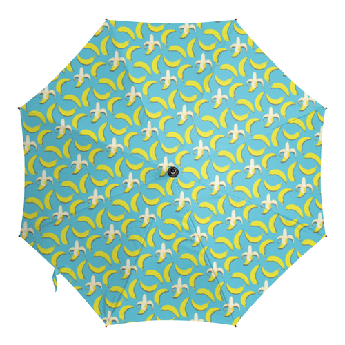 Заказать зонт в Москве. Зонт-трость с деревянной ручкой Банана! от izumishe@gmail.com - готовые дизайны и нанесение принтов.
