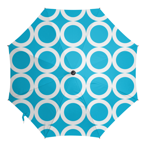 Заказать зонт в Москве. Зонт-трость с деревянной ручкой Кольца от BeliySlon - готовые дизайны и нанесение принтов.