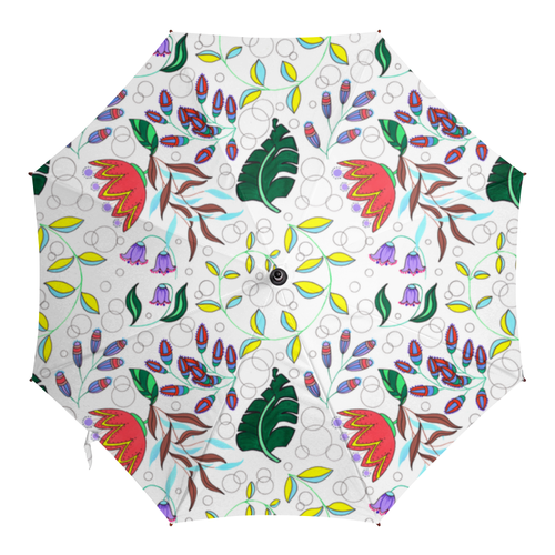 Заказать зонт в Москве. Зонт-трость с деревянной ручкой Цветы от Юлия Басова - готовые дизайны и нанесение принтов.