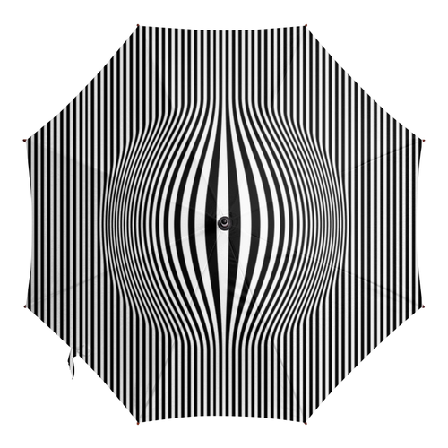 Заказать зонт в Москве. Зонт-трость с деревянной ручкой "Объёмный"  от galaxy secret - готовые дизайны и нанесение принтов.