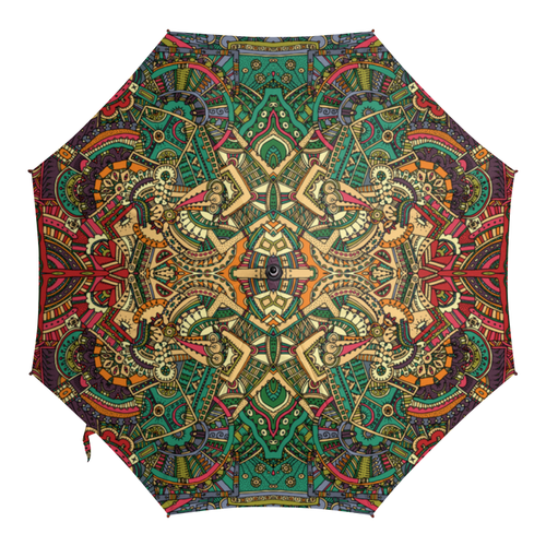 Заказать зонт в Москве. Зонт-трость с деревянной ручкой Абстрактный от BeliySlon - готовые дизайны и нанесение принтов.