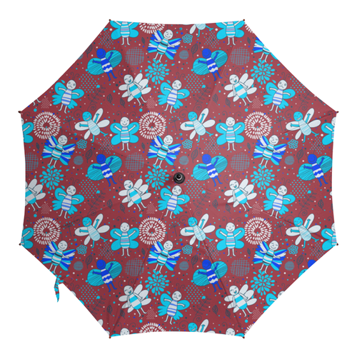 Заказать зонт в Москве. Зонт-трость с деревянной ручкой Летние мотивы от T-shirt print  - готовые дизайны и нанесение принтов.
