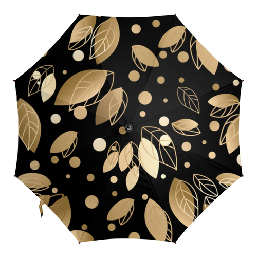Заказать зонт в Москве. Зонт-трость с деревянной ручкой Золото от Ирина - готовые дизайны и нанесение принтов.