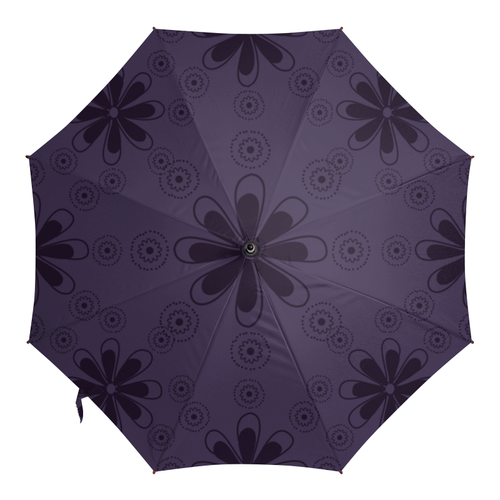 Заказать зонт в Москве. Зонт-трость с деревянной ручкой Цветочный от BeliySlon - готовые дизайны и нанесение принтов.