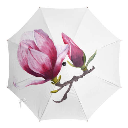Заказать зонт в Москве. Зонт-трость с деревянной ручкой магнолия от viviam@inbox.ru - готовые дизайны и нанесение принтов.