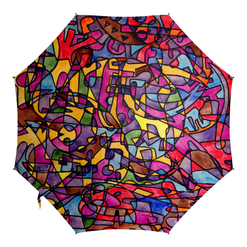 Заказать зонт в Москве. Зонт-трость с деревянной ручкой rrg`90`90=-= от Vadim Koval - готовые дизайны и нанесение принтов.
