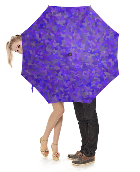 Заказать зонт в Москве. Зонт-трость с деревянной ручкой Glowing purple от mistral3000@mail.ru - готовые дизайны и нанесение принтов.