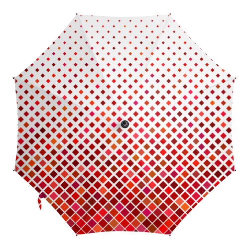 Заказать зонт в Москве. Зонт-трость с деревянной ручкой Мозаика от BeliySlon - готовые дизайны и нанесение принтов.