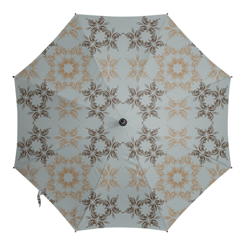 Заказать зонт в Москве. Зонт-трость с деревянной ручкой Мозаичный орнамент от IrinkaArt  - готовые дизайны и нанесение принтов.