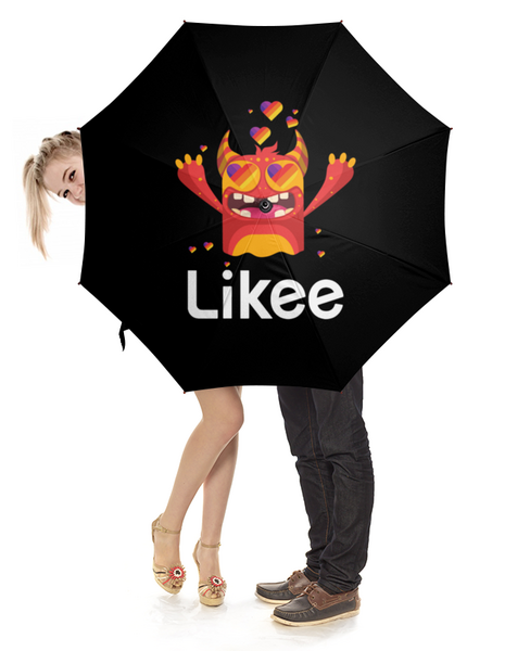 Зонтики с символом любви