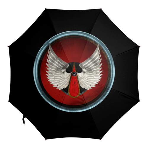 Заказать зонт в Москве. Зонт-трость с деревянной ручкой Blood Angels от GeekFox  - готовые дизайны и нанесение принтов.