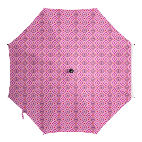 Заказать зонт в Москве. Зонт-трость с деревянной ручкой орнамент ромбы от Лана  - готовые дизайны и нанесение принтов.