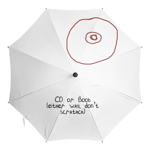 Заказать зонт в Москве. Зонт-трость с деревянной ручкой CD или титя от Константин Тотьмянин - готовые дизайны и нанесение принтов.