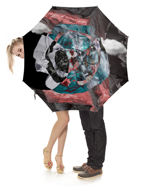 Заказать зонт в Москве. Зонт-трость с деревянной ручкой Авторский стиль от mimiart  - готовые дизайны и нанесение принтов.