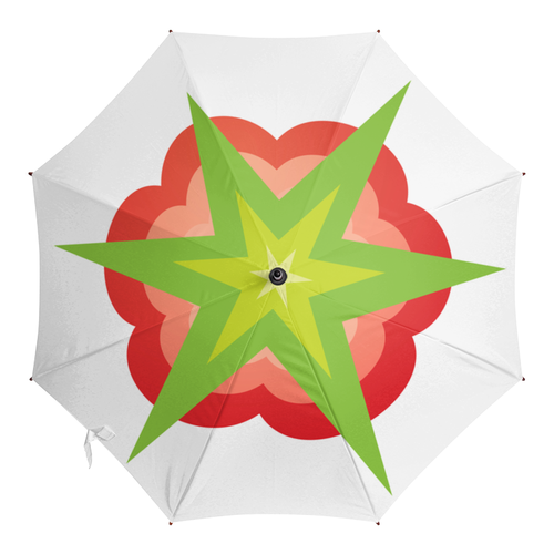 Заказать зонт в Москве. Зонт-трость с деревянной ручкой RestoRaids белый от info@restoraids.com - готовые дизайны и нанесение принтов.