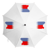Заказать зонт в Москве. Зонт-трость с деревянной ручкой за наших от сергей  - готовые дизайны и нанесение принтов.