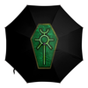 Заказать зонт в Москве. Зонт-трость с деревянной ручкой Некроны от GeekFox  - готовые дизайны и нанесение принтов.