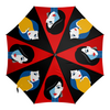 Заказать зонт в Москве. Зонт-трость с деревянной ручкой Модная девушка в стиле ар деко (2) от eszadesign - готовые дизайны и нанесение принтов.