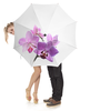 Заказать зонт в Москве. Зонт-трость с деревянной ручкой Орхидея от Оксана Музыка - готовые дизайны и нанесение принтов.