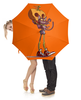Заказать зонт в Москве. Зонт-трость с деревянной ручкой Хэллоуин от Дана Столыпина - готовые дизайны и нанесение принтов.