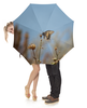 Заказать зонт в Москве. Зонт-трость с деревянной ручкой Бабочка Махаон от ohana96@yandex.ru - готовые дизайны и нанесение принтов.