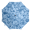 Заказать зонт в Москве. Зонт-трость с деревянной ручкой Футбол от Ирина - готовые дизайны и нанесение принтов.