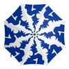 Заказать зонт в Москве. Зонт-трость с деревянной ручкой Мандала-снежинка. от grafikamaria@gmail.com - готовые дизайны и нанесение принтов.