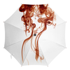Заказать зонт в Москве. Зонт-трость с деревянной ручкой Фигурный дым от Оксана Музыка - готовые дизайны и нанесение принтов.