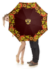 Заказать зонт в Москве. Зонт-трость с деревянной ручкой Русский стиль от multikot - готовые дизайны и нанесение принтов.